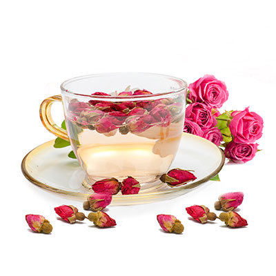 Dried flower tea